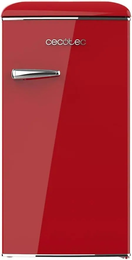 Cecotec Mini Réfrigérateur Rétro de 90 L Bolero CoolMarket TT Origin 90 Rouge. Mini Frigo avec ICEBOX