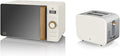 Swan Nordic Micro-ondes numérique 20 L four à micro-ondes – 800 W, blanc