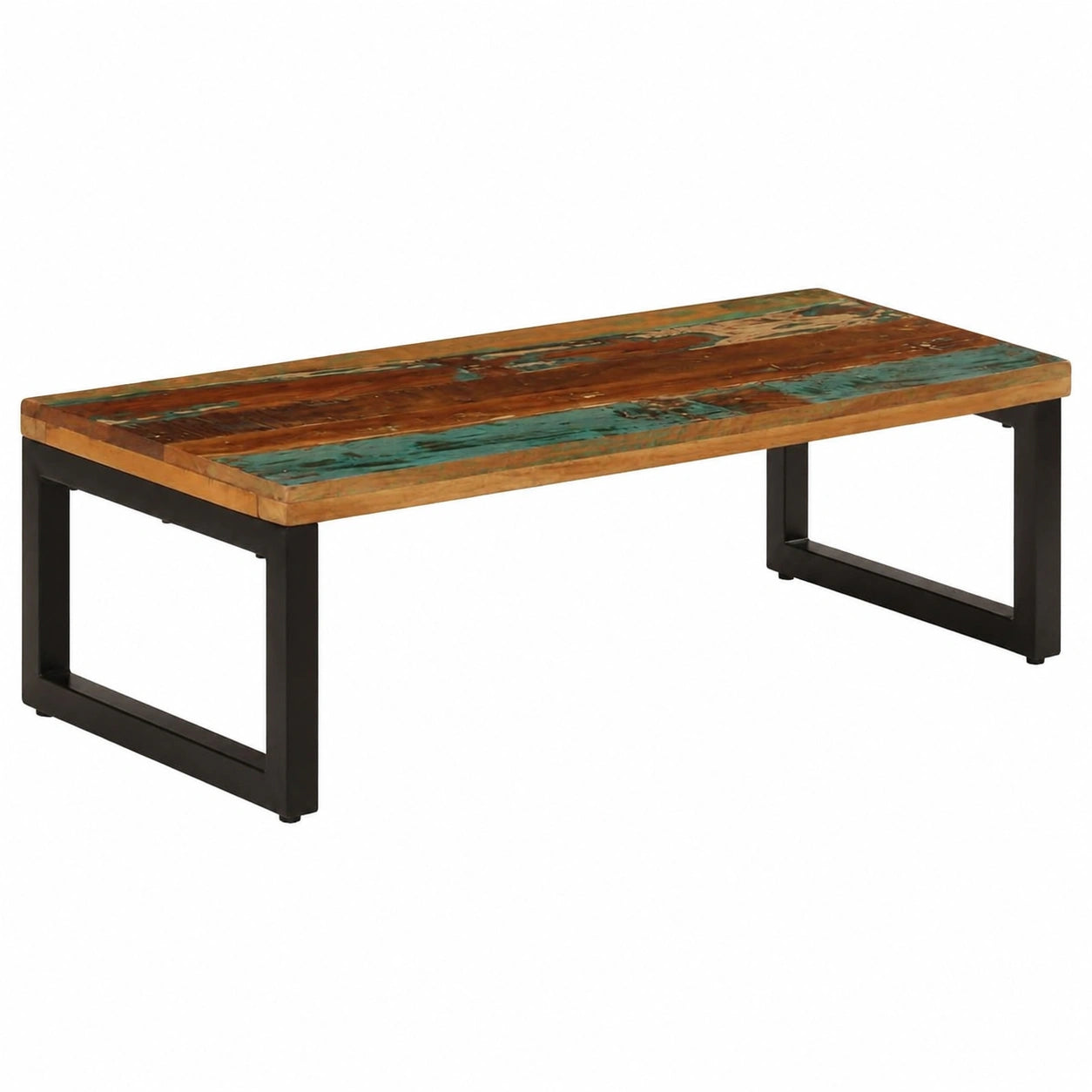 Table basse, en acier, avec rangement, 100 x 50 x 35 cm, pour le salon