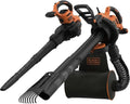 BLACK+DECKER Aspirateur-souffleur-broyeur 3000W – BEBLV301-QS, 72 litres, 15 m³/min, noir/gris