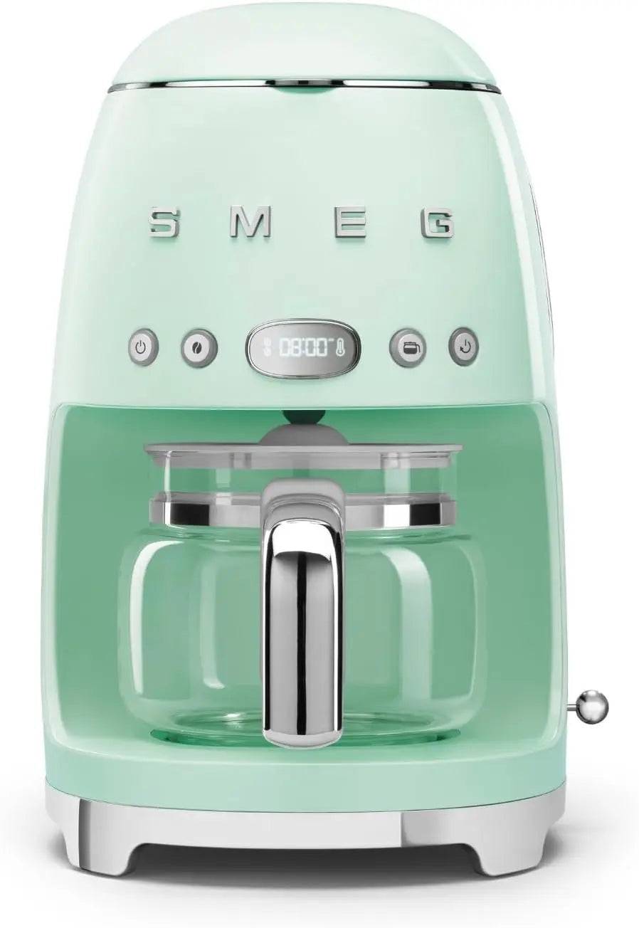 Smeg Machine à Café Filtre DCF02PGEU – 1050 W, 1,4 litre / 1,25 litre, 50 Hz, vert