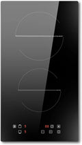 Plaque Induction 2 Feux Encastrable 30cm – 3500 W, noir/gris