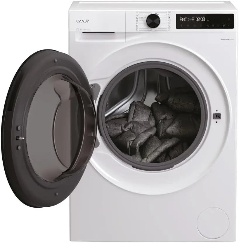 Candy Lave-linge BWR 4138BL8-S Capacité 13 + 8 kg 1400 tr/min Classe énergétique A-20% E – gris/noir