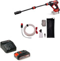 Einhell Pistolet-Nettoyeur Moyenne Pression sans Fil HYPRESSO 18/24-1 Power X-Change 18 V – 240 litres, 240 l/h, 2,5 Ah, gris/noir