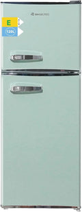 Magictec Frigo vintage réfrigérateur – 120 L / 88 L, beige/gris