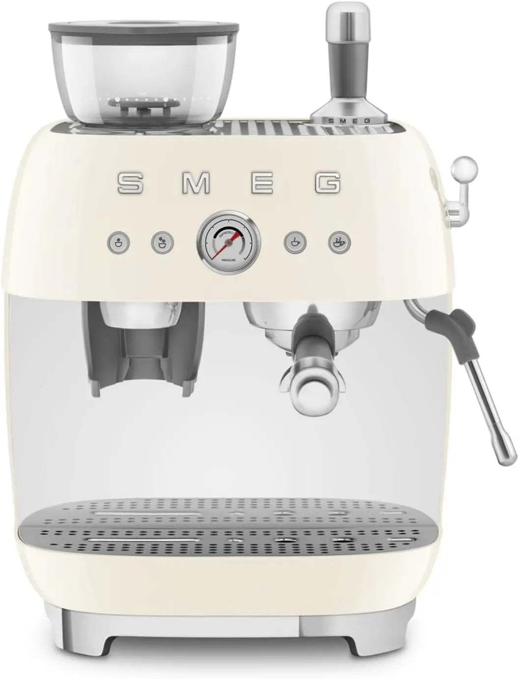 Smeg Machine à Café Expresso Manuelle EGF03CREU – 1350 W, 1 L, crème