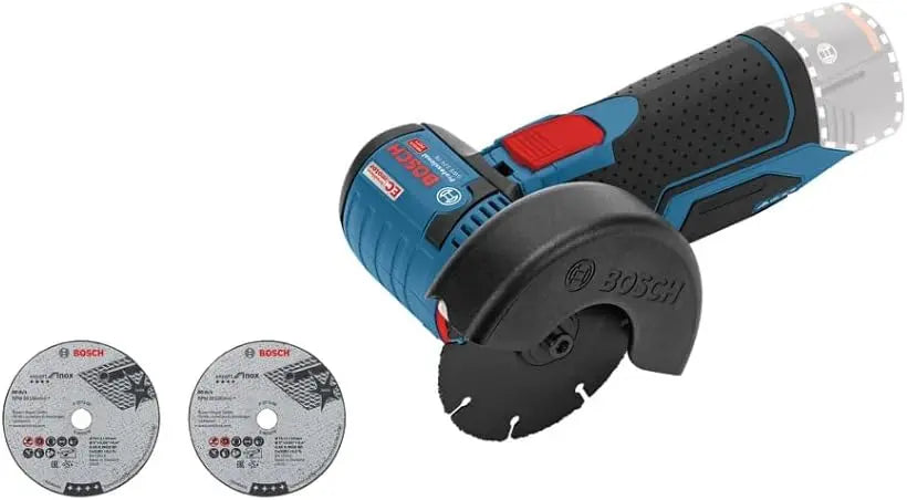 Bosch Professional 12V système meuleuse angulaire sans-fil GWS 12V-76 avec disque tronçonner carbure – 76 x 10 mm, argenté