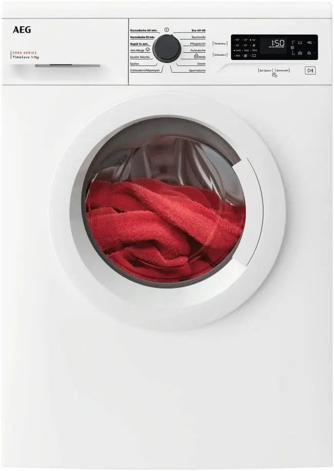 AEG L5FBU20470 Machine à laver 7 kg – gris/rouge