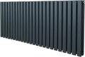 Radiateur à Colonne Ovale 600mm x 1440mm – gris/gris anthracite