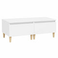 Table console, avec rangement, avec tiroirs, 2 pièces, 50 x 46 x 35 cm, coloris blanc, pour l’entrée ou le salon