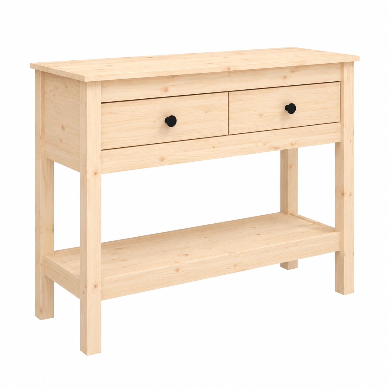 Table, en bois massif, 100 x 35 x 75 cm, pour les espaces de vie