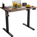 ERGOMAKER – Bureau Assis-Debout Électrique pour Home Office 90x60cm Marron