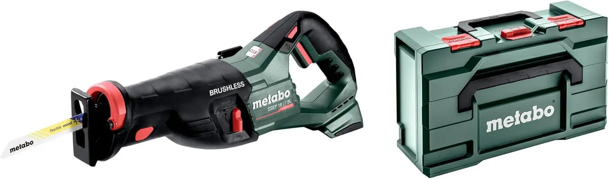 Metabo SSEP 18 LT BL Scie sabre sans fil 601617840 sans batterie – gris/noir