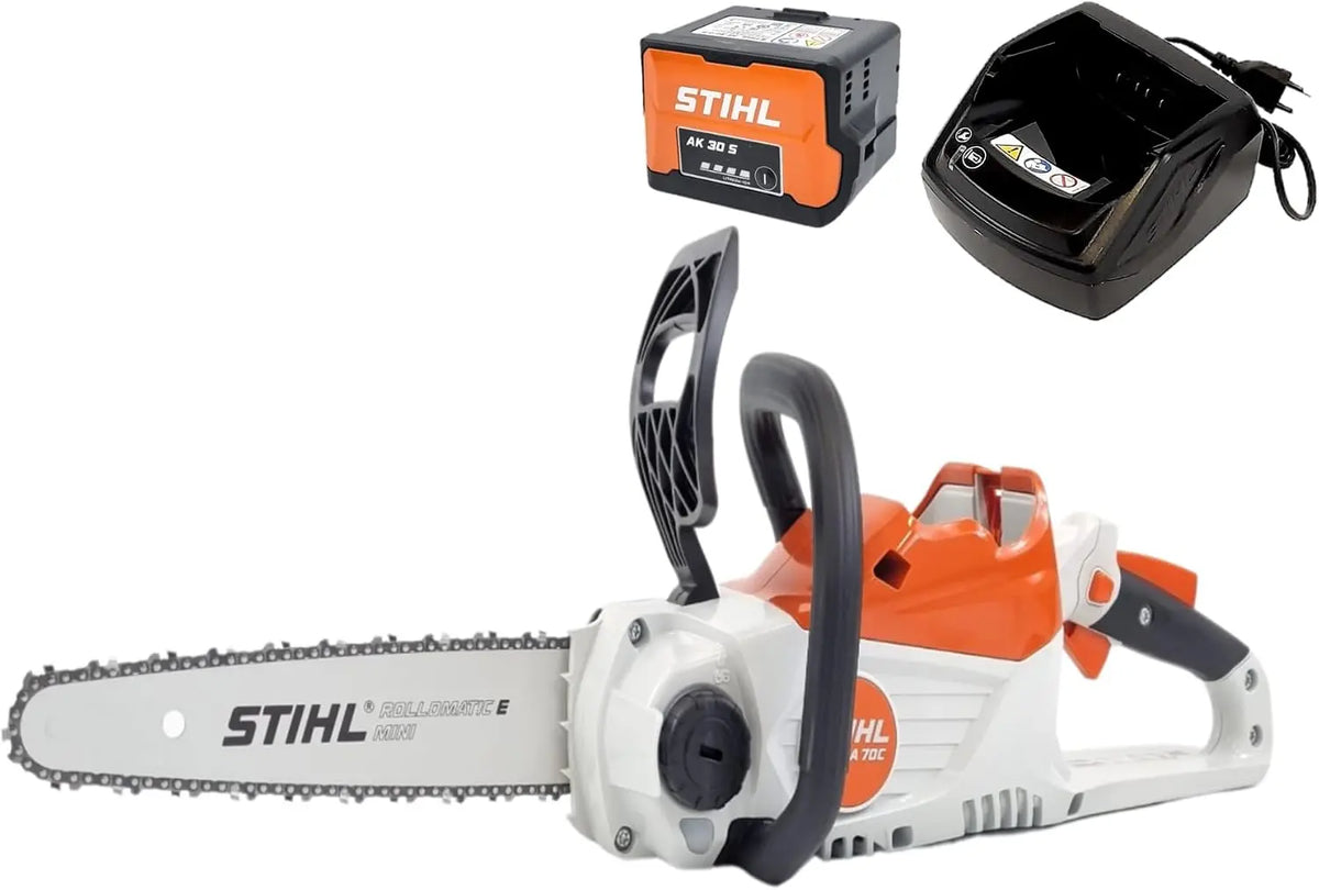 Stihl Tronçonneuse à batterie MSA 70 C-B avec batterie AK30 et chargeur AL101 – gris/noir/orange