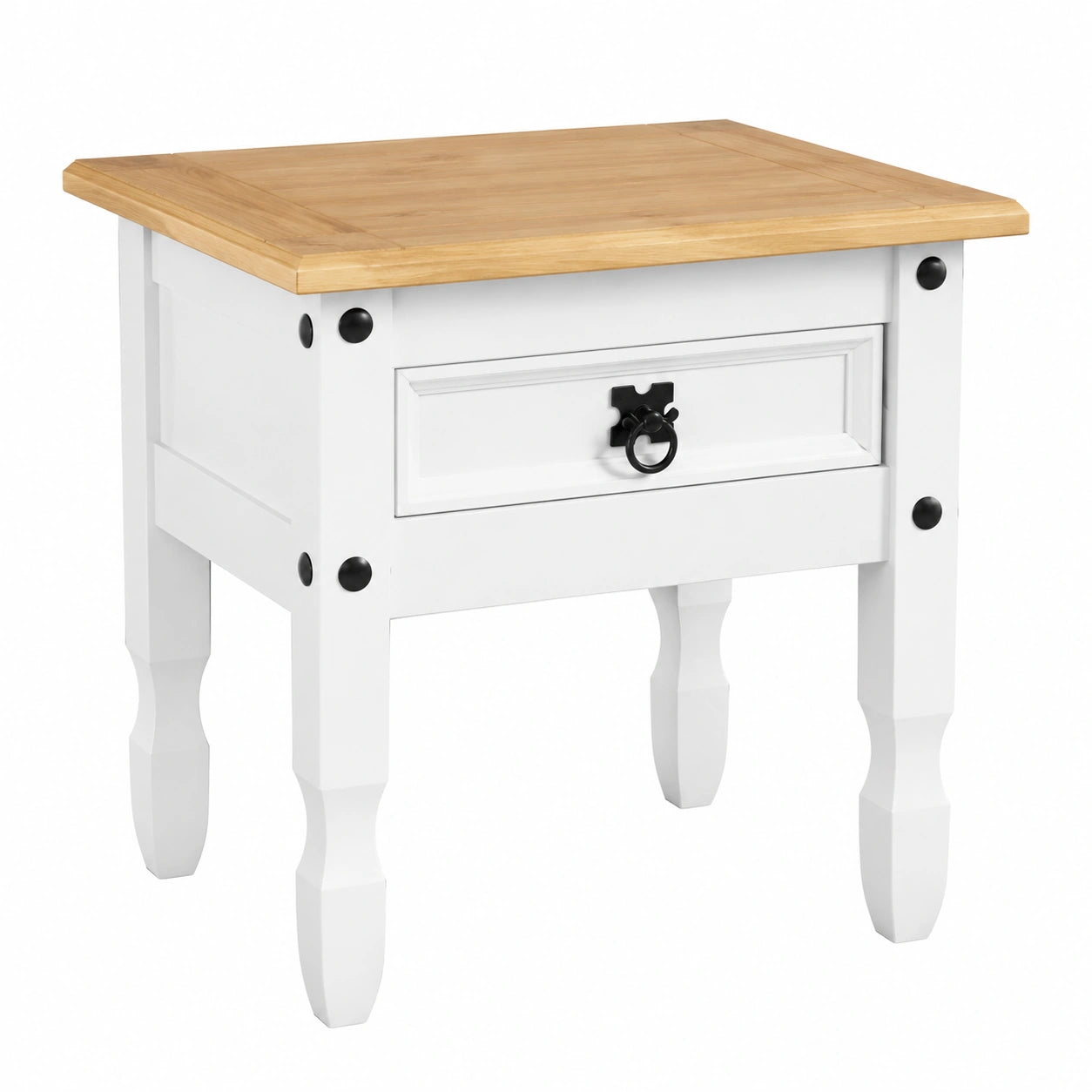 Bureau, avec rangement, avec tiroirs, coloris blanc, 50 x 50 x 50 cm, pour l’espace de travail