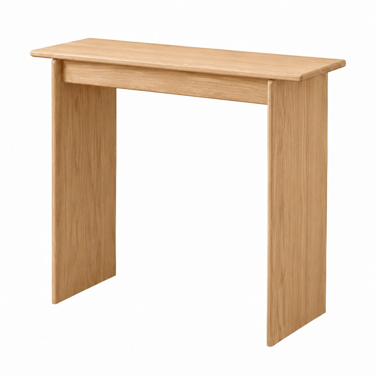 Table, en chêne, 20 x 100 x 75 cm, coloris naturel, pour les espaces de vie