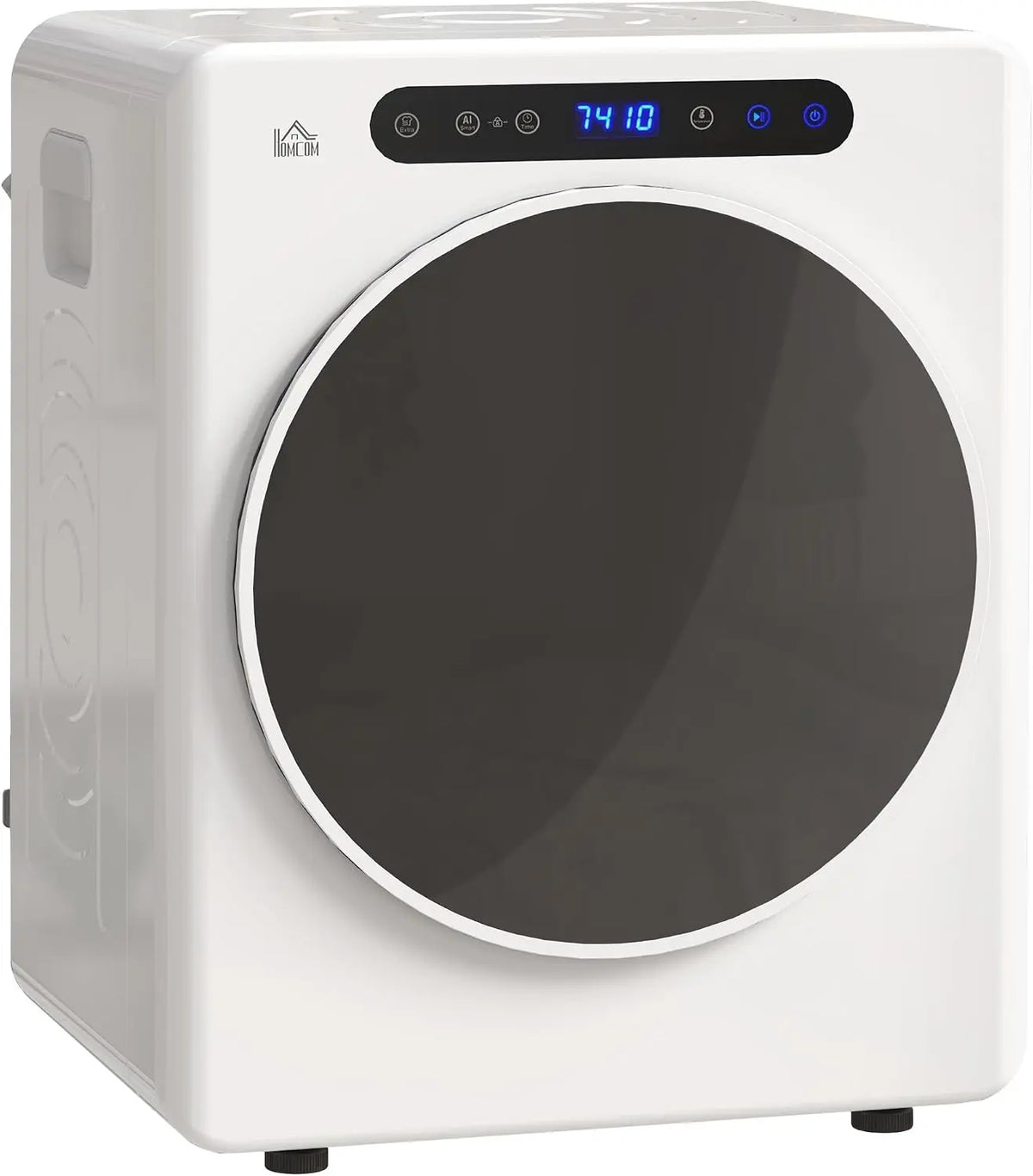HOMCOM Mini Sèche Linge Évacuation 3kg 1000W Modes Extra Dry et ECO Blanc – 49 L / 43 l