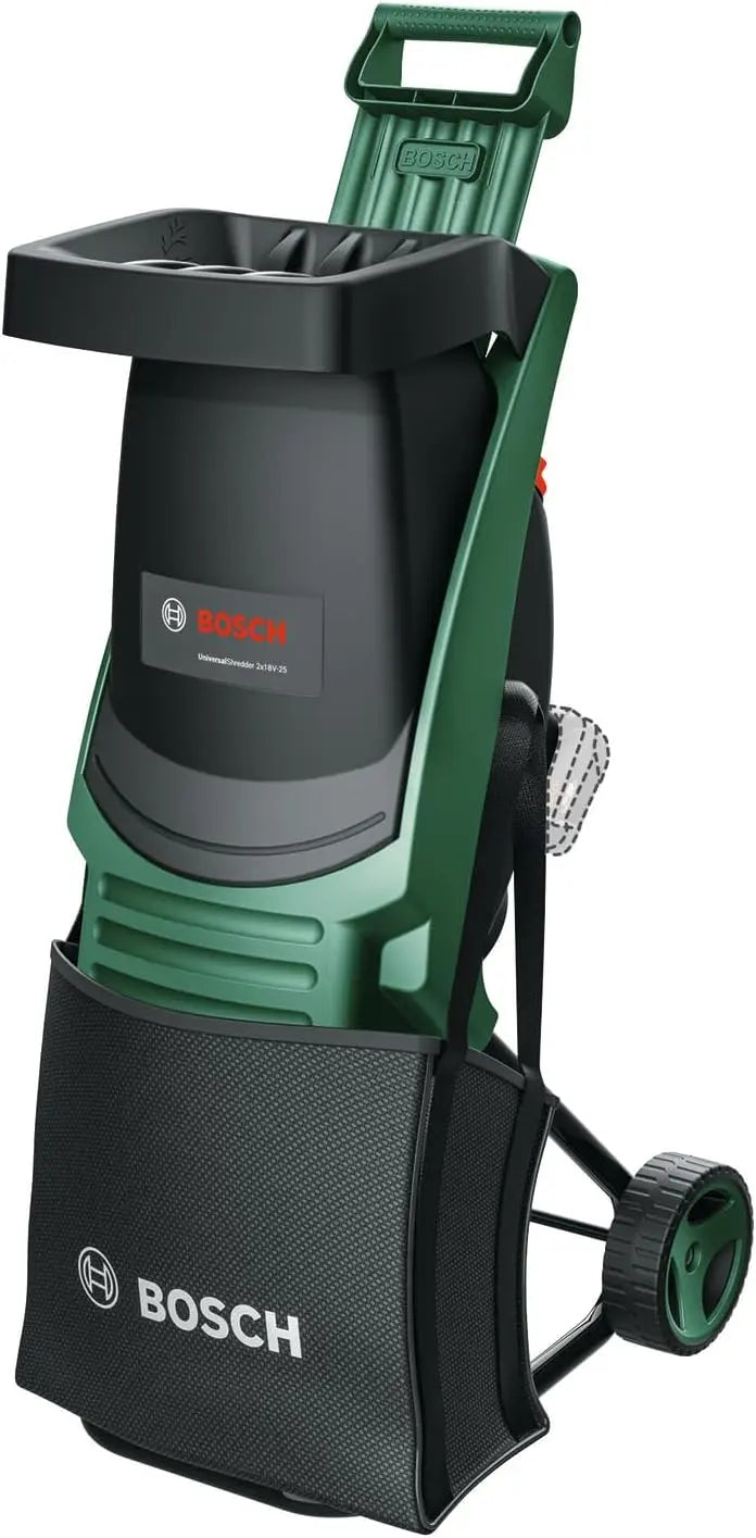 Bosch Broyeur sans fil UniversalShredder 2x18V-25 sans batt./chargeur – gris/noir/vert
