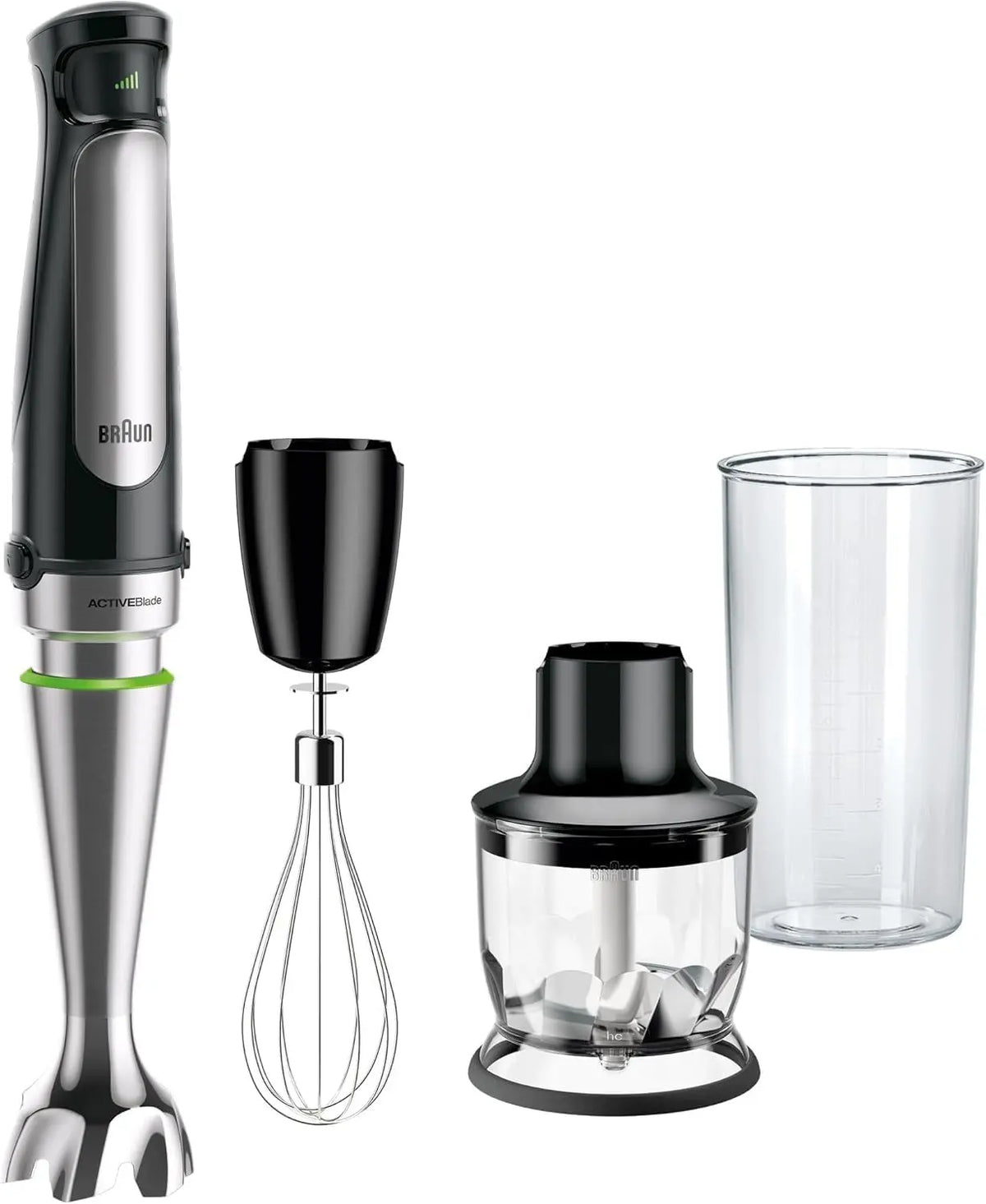 Braun MultiQuick 7 - Mixeur Plongeant – MQ7025X, 1000 W, 350 mL / 600 mL, noir