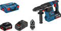 Bosch Professional 18V système perforateur sans-fil GBH 18 V-26 F avec 2 batteries 5,0Ah – gris/bleu/noir