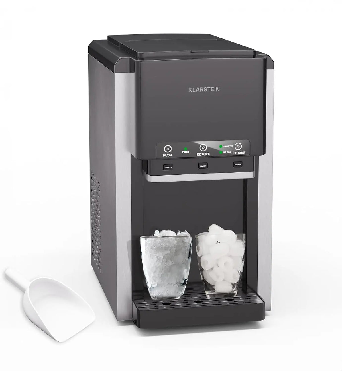 Klarstein ArcticBlend 3-en-1 machine à glaçons – argenté/gris