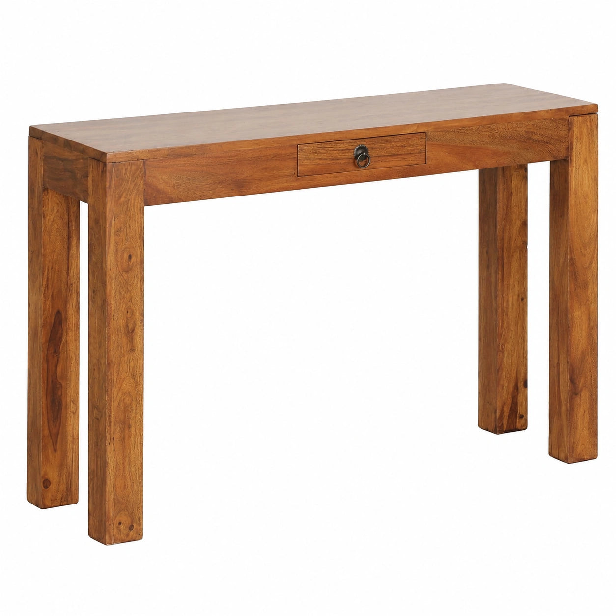 Table console, en bois massif, avec tiroirs, 120 x 40 x 70 cm, pour l’entrée ou le salon