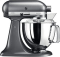 KitchenAid Artisan Robot Pâtissier 4,7L avec Bol 3L Gris étain – 300 W, 4,7 L / 3 L