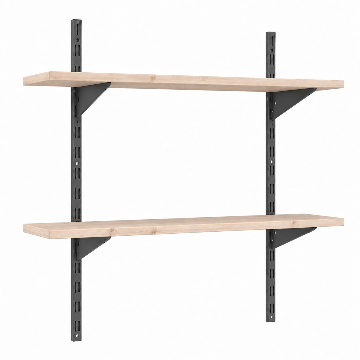 Étagère, en métal, coloris anthracite, 80 x 30 cm, pour les espaces de vie