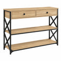 Table, avec rangement, en chêne, pour les espaces de vie