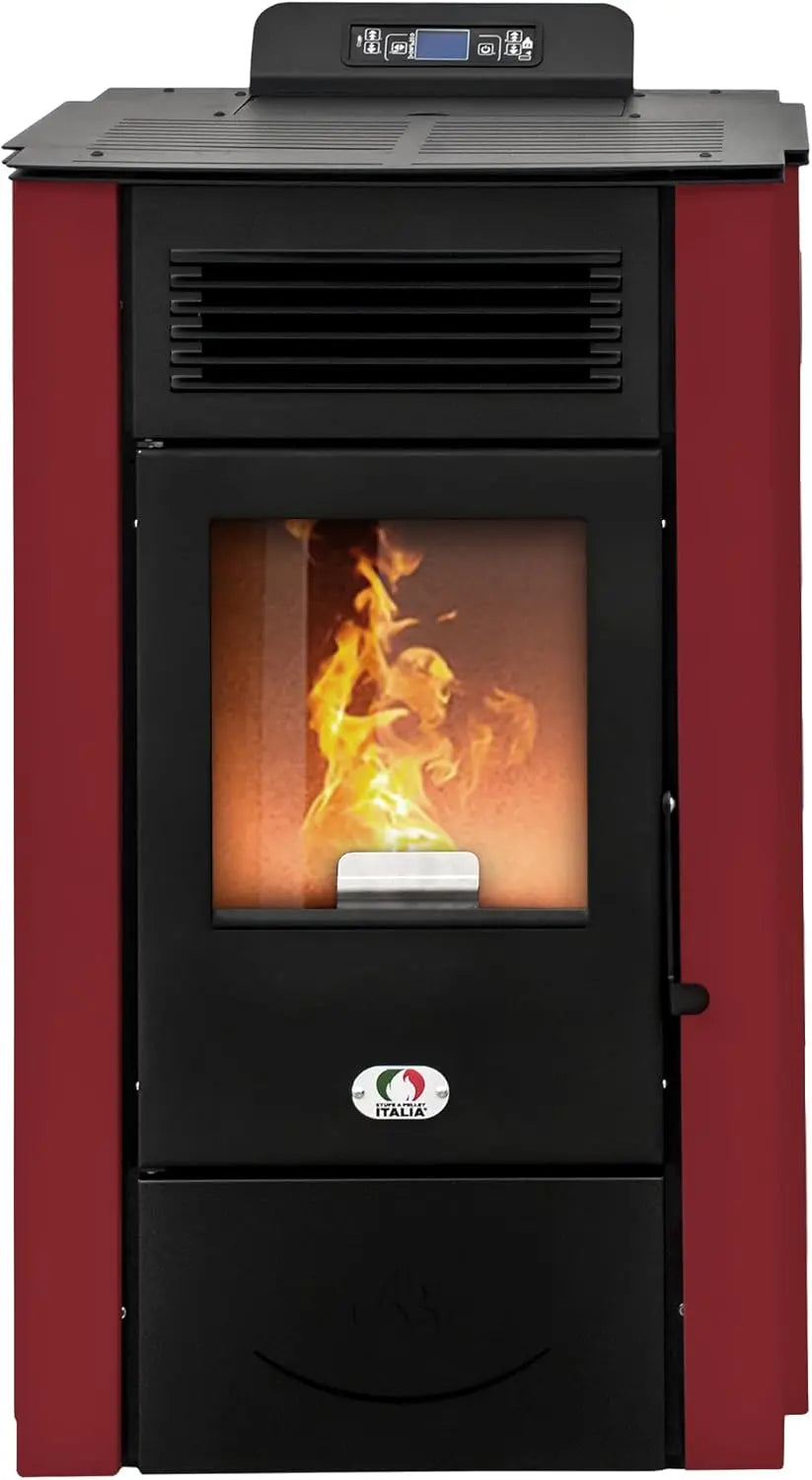 STUFE A PELLET ITALIA Colorado 15 Kw Canalisée WiFi - Poêle à Air Ventilé Efficacité 92% Chauffe 140m²