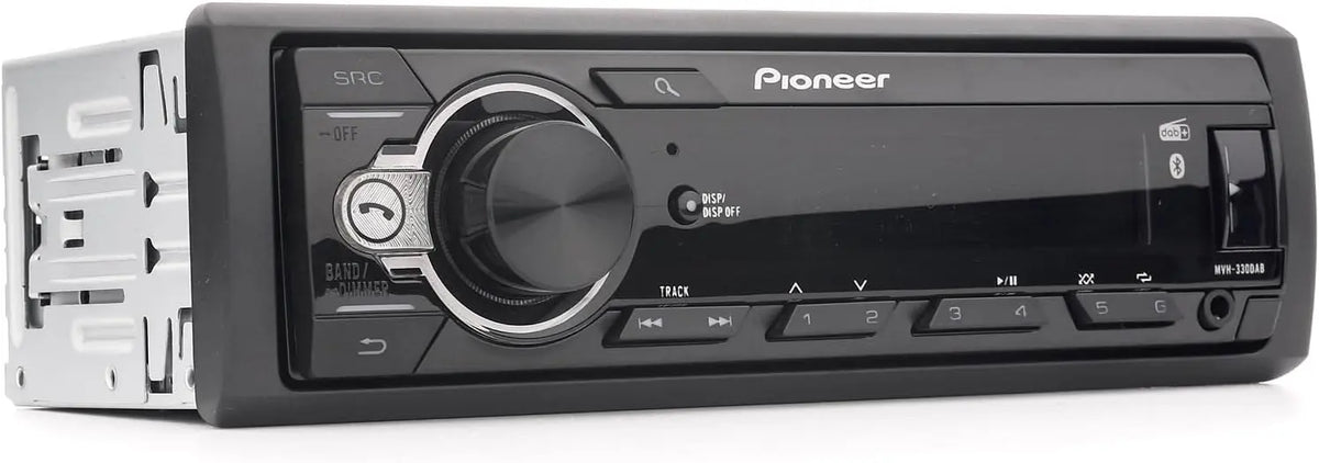 Pioneer MVH-330DAB Autoradio format 1 DIN équipement multimédia pour véhicule – 50 Watts, gris/noir