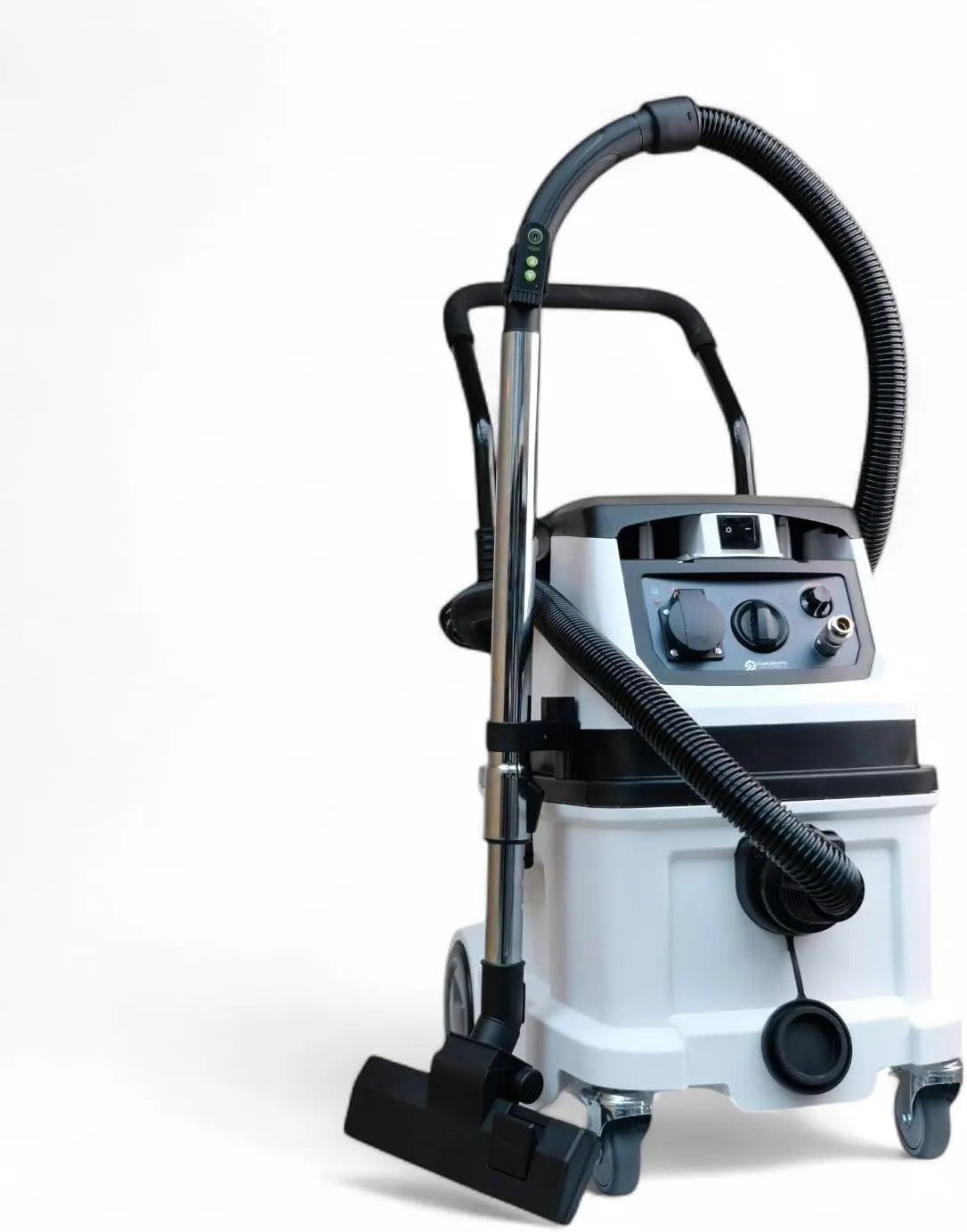 Aspirateur industriel avec fonction de frappe et télécommande – 1600 W, 40 litres, gris/noir/bleu