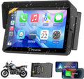 CARPURIDE 502B Pro pour BMW Motorrad CarPlay 5' Android Auto Bluetooth – bleu/gris/noir