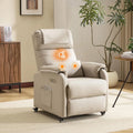 Bonnlo Fauteuil de relaxation – beige/gris
