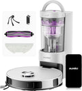 EUREKA E20 Evo Plus Robot Aspirateur Laveur avec Station sans Sac Aspiration 10000 Pa Aspirateur Robot – 2 litre, gris/noir