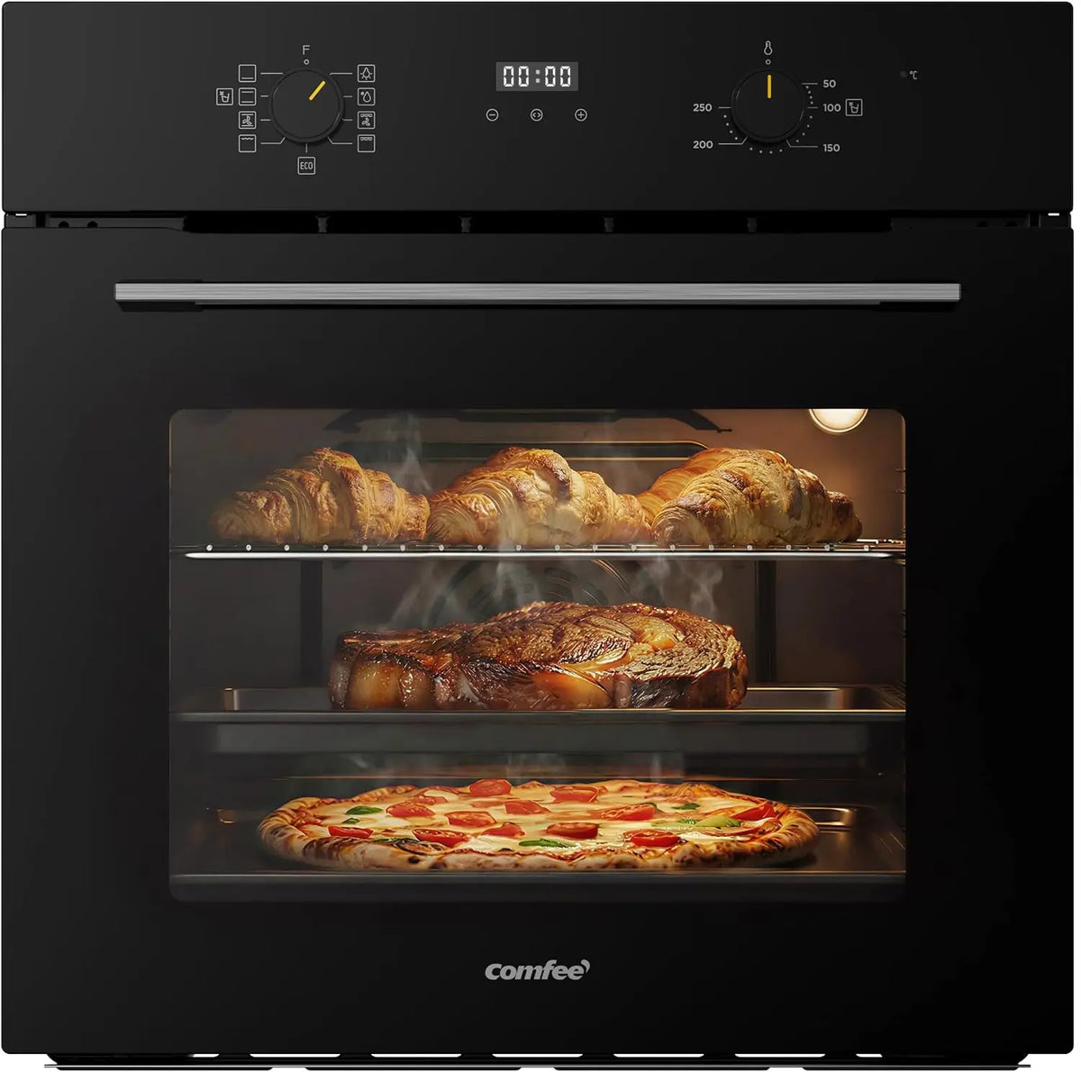 Comfee CBO70M80D2-BK Four encastrable 70L – noir