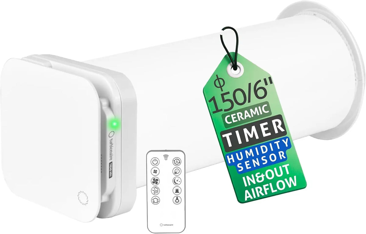 Turbionaire Trend HRV 150 WM Unité VMC Décentralisée à flux alternatif – 1 W / 6 W, vert/gris