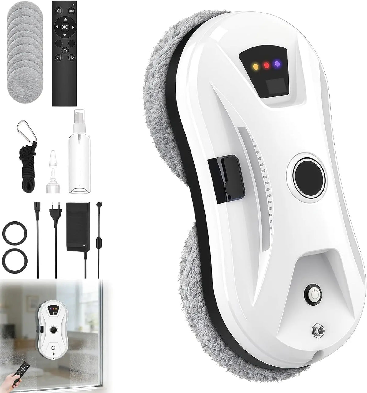 Robot Clean Osmo Vitre – gris/noir
