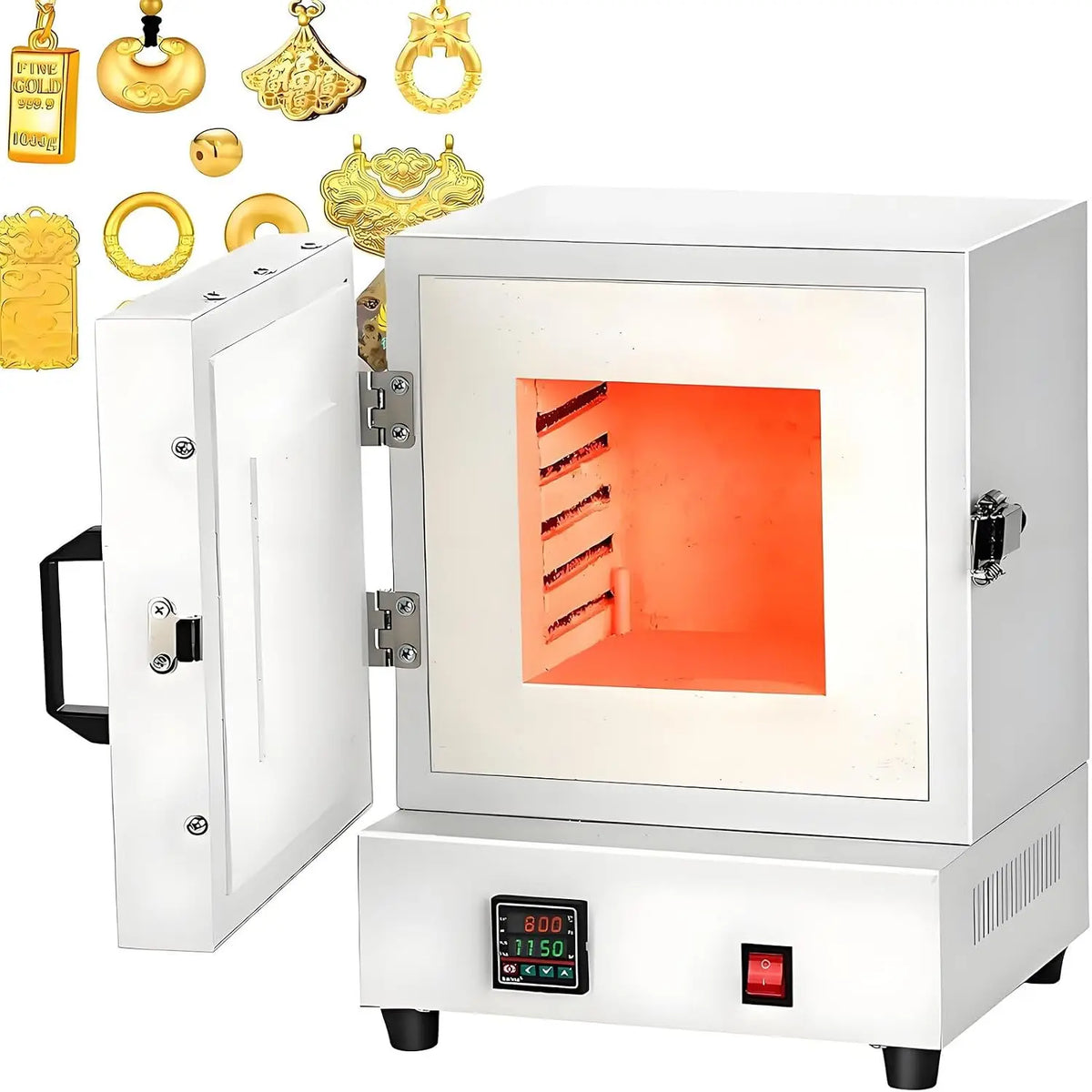 Four à Moufle électrique De Laboratoire 2000W – gris/blanc