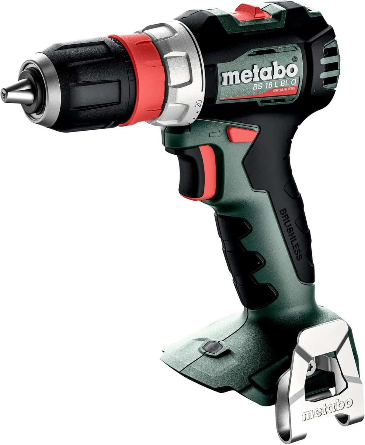 Perceuse-visseuse sans fil Metabo BS 18 L BL Q 613156850 18 V Li-Ion sans balais – sans batterie, gris/noir
