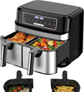 Air Fryer Double Compartiment 9L friteuse – gris/noir
