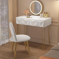EUGAD Coiffeuse avec Miroir – gris