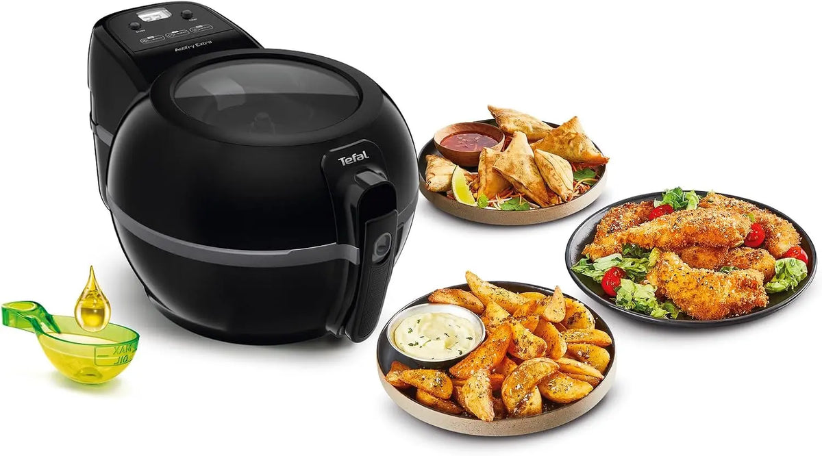 Tefal Actifry Extra Friteuse sans huile – FZ722815, noir/gris/orange