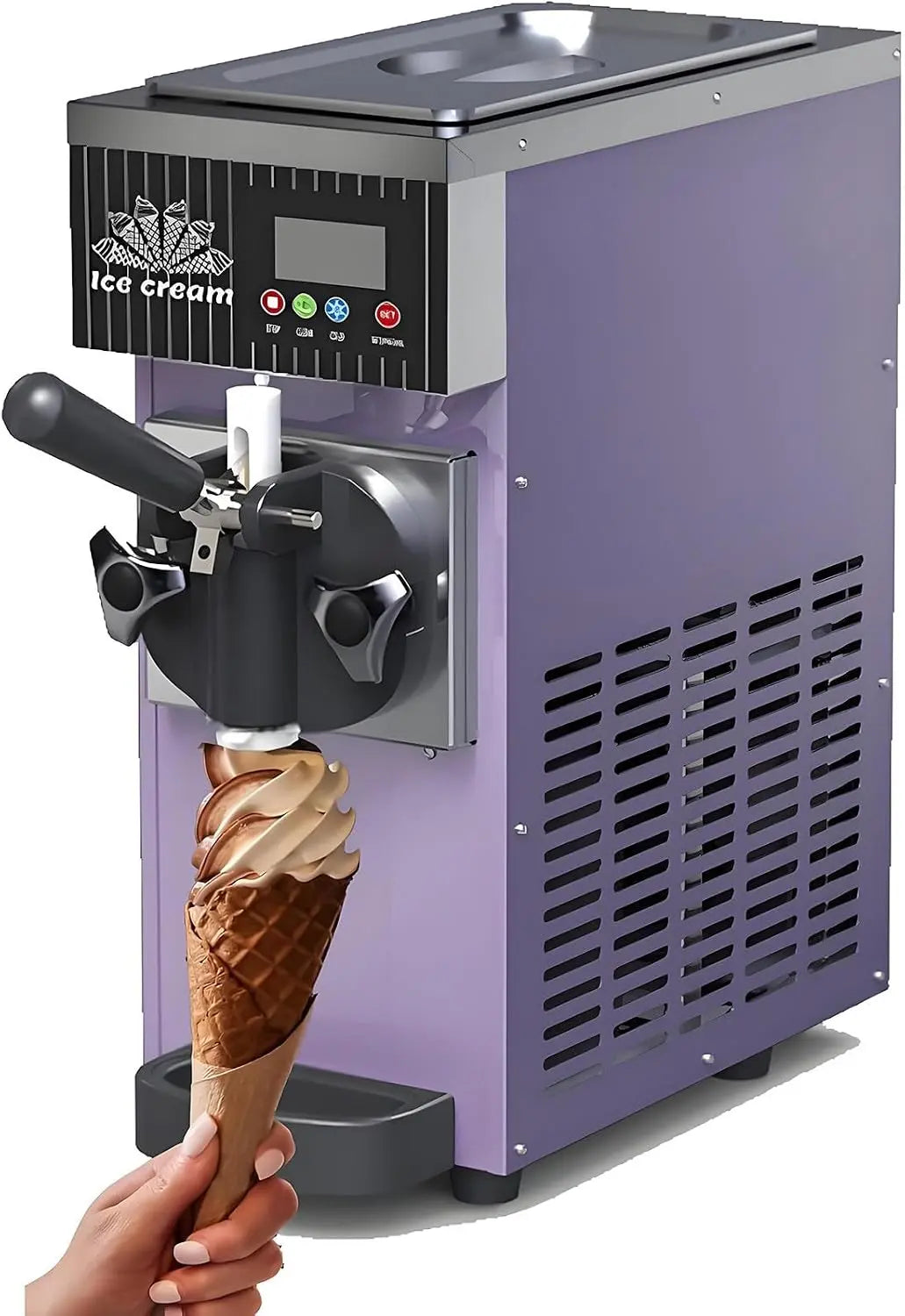Sorbetière Commerciale – 450 W, 5 l/h, crème