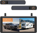 AUTO-VOX Caméra de Recul sans Fil Solaire DVR 7,2' – gris/noir