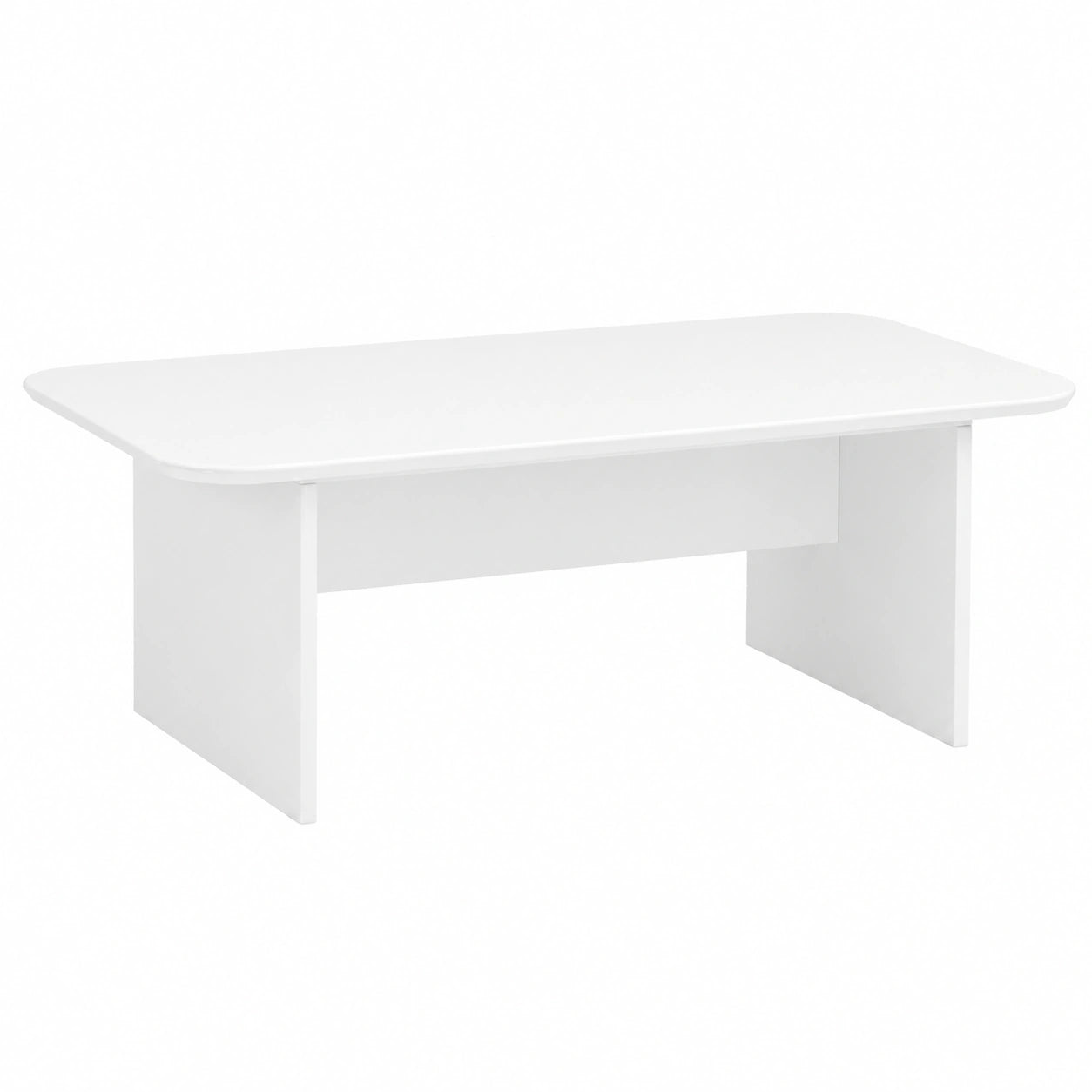 Table basse, avec rangement, coloris blanc, 93 x 53 x 33 cm, pour le salon