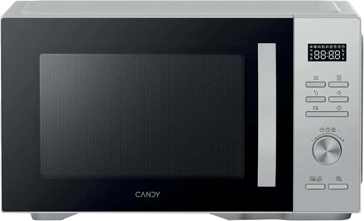 Micro-ondes Grill CANDY - CMGA31W8DLS - 900W - 31L - Digital - 45 Menus - Argent – 300 x 523 x 418 mm, argenté
