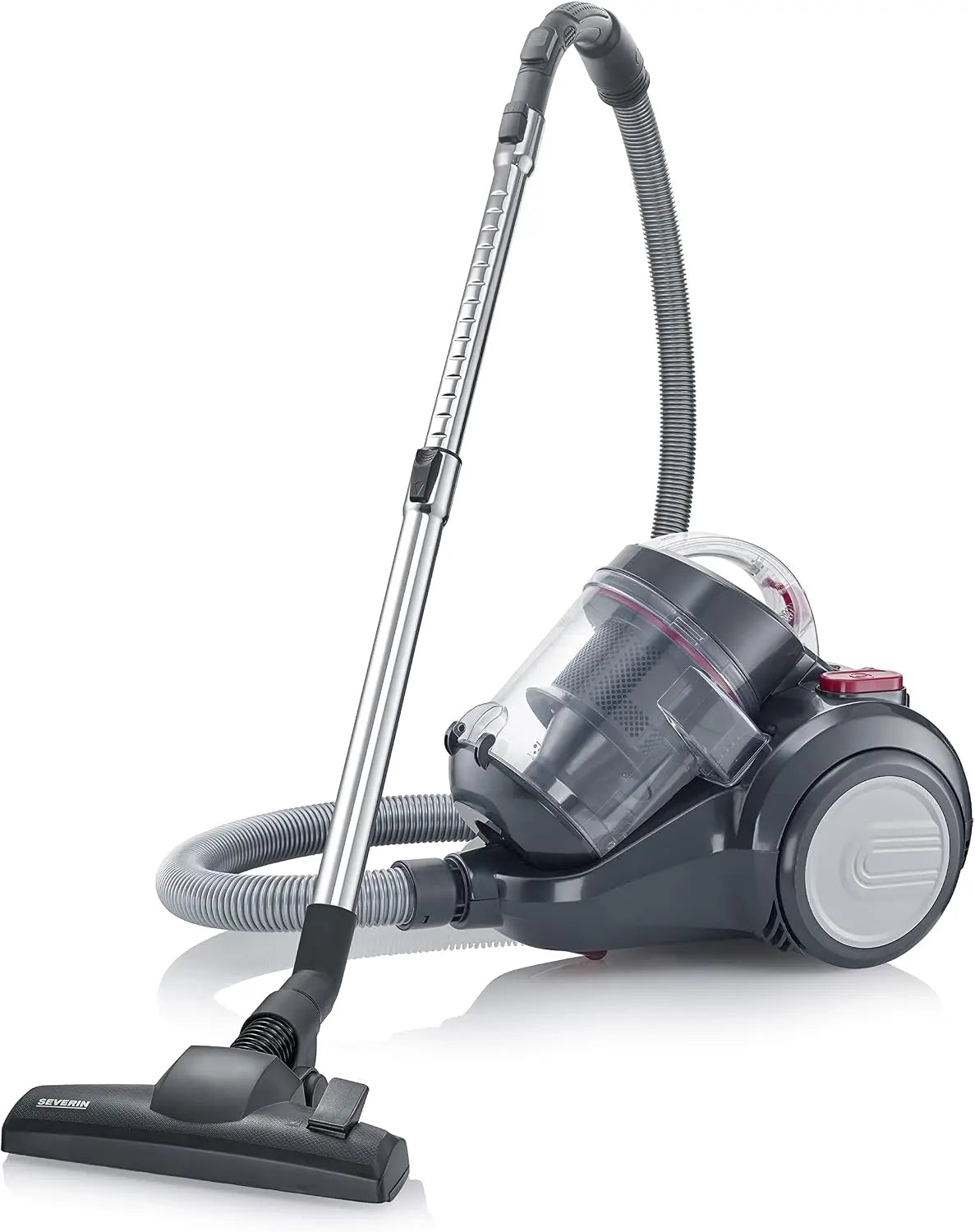SEVERIN Aspirateur sans sac avec brosse parquet – 2,1 litres, gris
