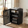 Meuble HiFi 5 Niveaux avec Multiprises – 60 x 50 x 90 cm, noir