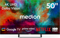 MEDION 125,7 cm 50' 4K UHD LED téléviseur connecté - MD850401 – noir